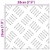Šachmatiniai Lakštai 4 Pcs Sidabro 20 X 20 Cm Aliuminis