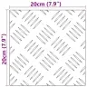 Šaha Plāksnes 4 Pcs Sudraba 20 X 20 Cm Alumīnijs Vidaxl