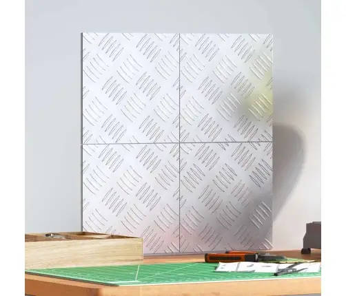 Šaha Plāksnes 4 Pcs Sudraba 20 X 20 Cm Alumīnijs Vidaxl