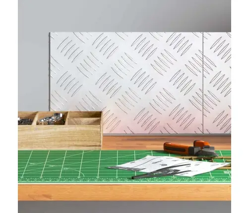 Šaha Plāksnes 2 Pcs Sudraba 30 X 20 Cm Alumīnijs Vidaxl