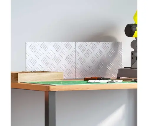 Šaha Plāksnes 2 Pcs Sudraba 30 X 20 Cm Alumīnijs Vidaxl