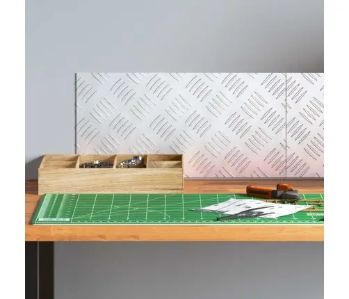 Šaha Plāksnes 2 Pcs Sudraba 40 X 20 Cm Alumīnijs Vidaxl