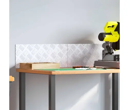 Šaha Plāksnes 2 Pcs Sudraba 50 X 20 Cm Alumīnijs Vidaxl