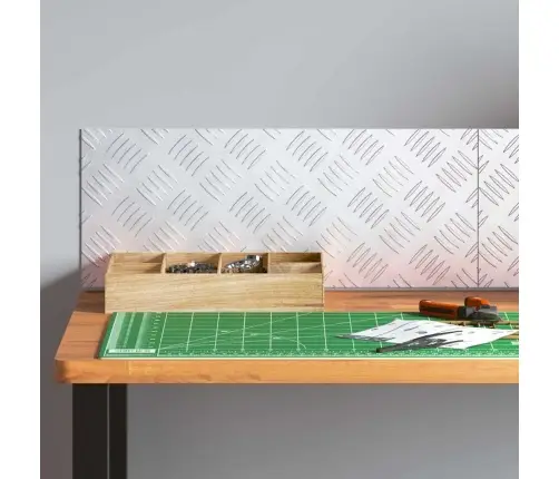 Šaha Plāksnes 2 Pcs Sudraba 50 X 20 Cm Alumīnijs Vidaxl