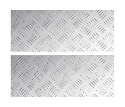 Šachmatiniai Lakštai 2 Pcs Sidabro 50 X 20 Cm Aliuminis