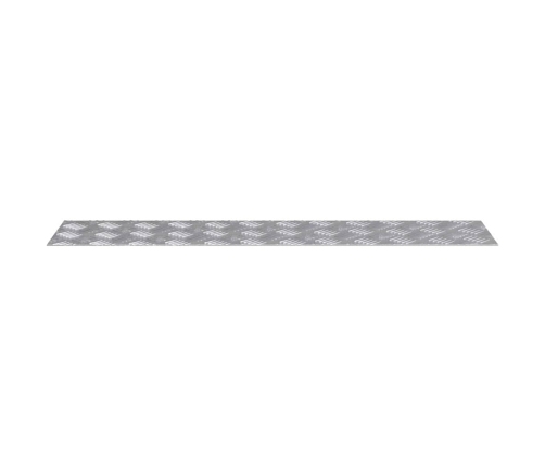 Šaha Plāksnes 2 Pcs Sudraba 90 X 20 Cm Alumīnijs Vidaxl