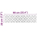 Šaha Plāksnes 2 Pcs Sudraba 90 X 20 Cm Alumīnijs Vidaxl