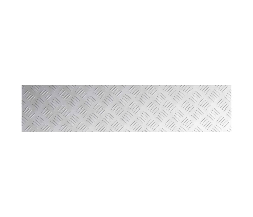 Šaha Plāksnes 2 Pcs Sudraba 90 X 20 Cm Alumīnijs Vidaxl