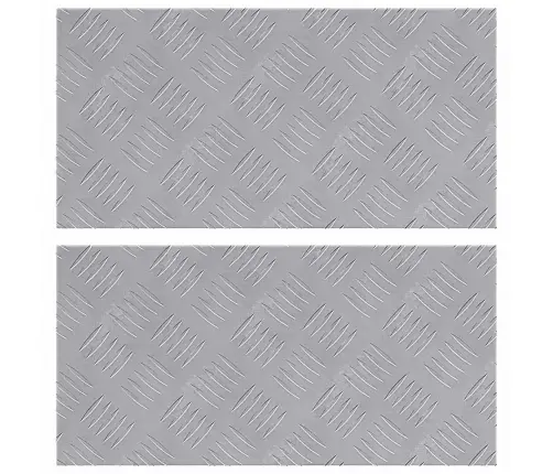 Šaha Plāksnes 2 Pcs Sudraba 50 X 25 Cm Alumīnijs Vidaxl