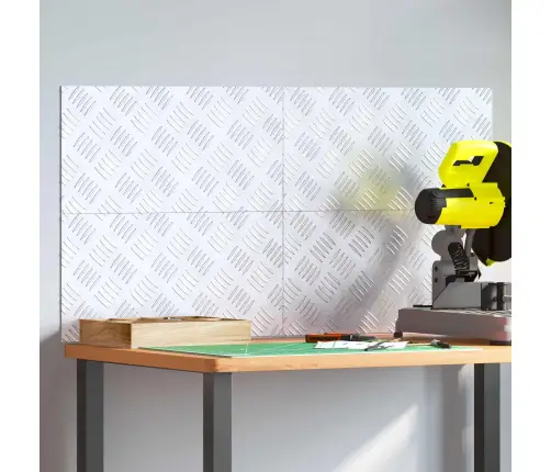 Šaha Plāksnes 4 Pcs Sudraba 50 X 25 Cm Alumīnijs Vidaxl