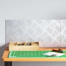 Šaha Plāksnes 2 Pcs Sudraba 50 X 25 Cm Alumīnijs Vidaxl