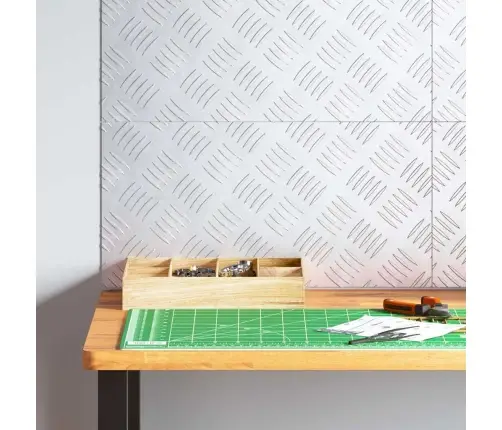 Šaha Plāksnes 4 Pcs Sudraba 50 X 25 Cm Alumīnijs Vidaxl