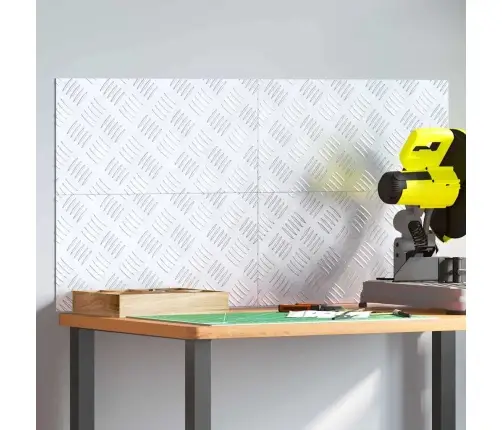 Šaha Plāksnes 4 Pcs Sudraba 50 X 25 Cm Alumīnijs Vidaxl