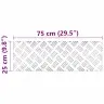 Šaha Plāksnes 2 Pcs Sudraba 75 X 25 Cm Alumīnijs Vidaxl