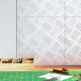 Šachmatiniai Lakštai 4 Pcs Sidabro 30 X 30 Cm Aliuminis Šachmatiniai Lakštai 4 Pcs Sidabro 30 X 30 Cm Aliuminis