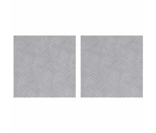 Šaha Plāksnes 2 Pcs Sudraba 30 X 30 Cm Alumīnijs Vidaxl