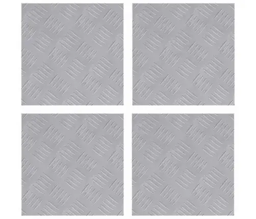 Šaha Plāksnes 4 Pcs Sudraba 30 X 30 Cm Alumīnijs Vidaxl