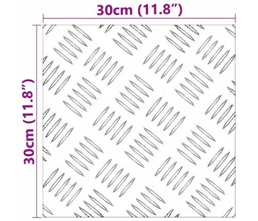 Šaha Plāksnes 4 Pcs Sudraba 30 X 30 Cm Alumīnijs Vidaxl