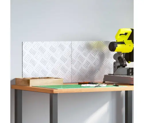 Šaha Plāksnes 2 Pcs Sudraba 40 X 30 Cm Alumīnijs Vidaxl