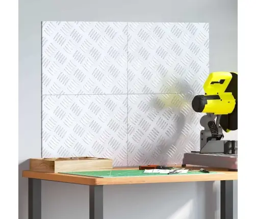 Šaha Plāksnes 4 Pcs Sudraba 40 X 30 Cm Alumīnijs Vidaxl