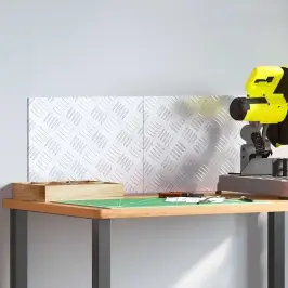 Ruudulised Plaadid 2 Pcs Hõbedane 40 X 30 Cm Alumiinium Ruudulised Plaadid 2 Pcs Hõbedane 40 X 30 Cm Alumiinium