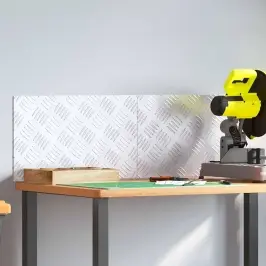 Ruudulised Plaadid 2 Pcs Hõbedane 50 X 30 Cm Alumiinium