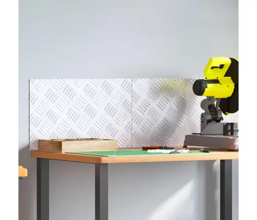 Šaha Plāksnes 2 Pcs Sudraba 50 X 30 Cm Alumīnijs Vidaxl