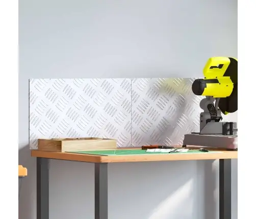 Šaha Plāksnes 2 Pcs Sudraba 50 X 30 Cm Alumīnijs Vidaxl