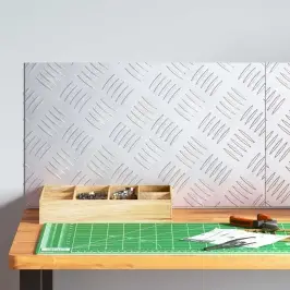 Šaha Plāksnes 2 Pcs Sudraba 50 X 30 Cm Alumīnijs Vidaxl