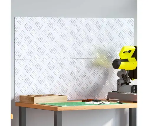 Šaha Plāksnes 4 Pcs Sudraba 50 X 30 Cm Alumīnijs Vidaxl