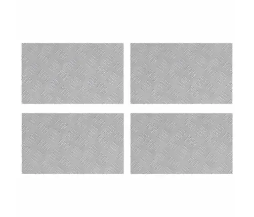 Šachmatiniai Lakštai 4 Pcs Sidabro 50 X 30 Cm Aliuminis