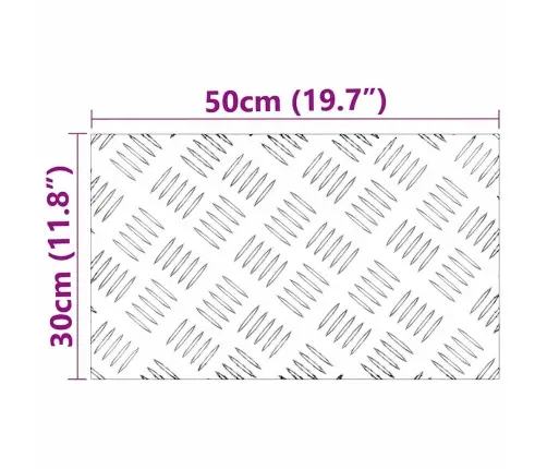 Šachmatiniai Lakštai 4 Pcs Sidabro 50 X 30 Cm Aliuminis