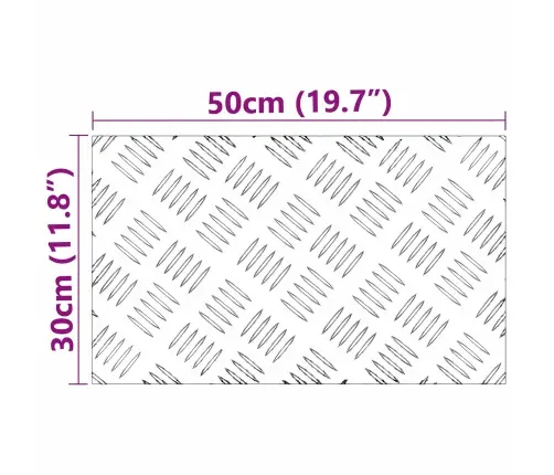 Šaha Plāksnes 4 Pcs Sudraba 50 X 30 Cm Alumīnijs Vidaxl