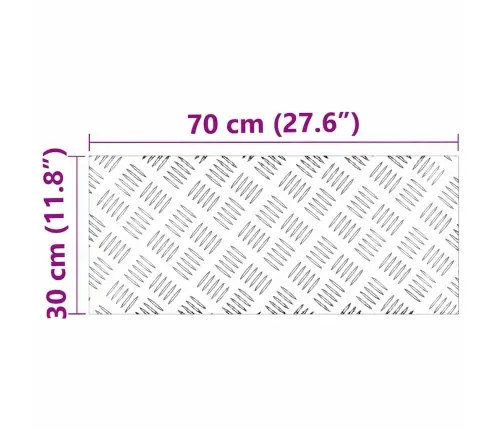 Šaha Plāksnes 4 Pcs Sudraba 70 X 30 Cm Alumīnijs Vidaxl