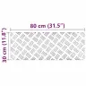 Šaha Plāksnes 4 Pcs Sudraba 80 X 30 Cm Alumīnijs Vidaxl