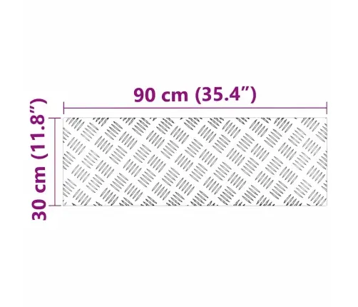 Šaha Plāksnes 4 Pcs Sudraba 90 X 30 Cm Alumīnijs Vidaxl