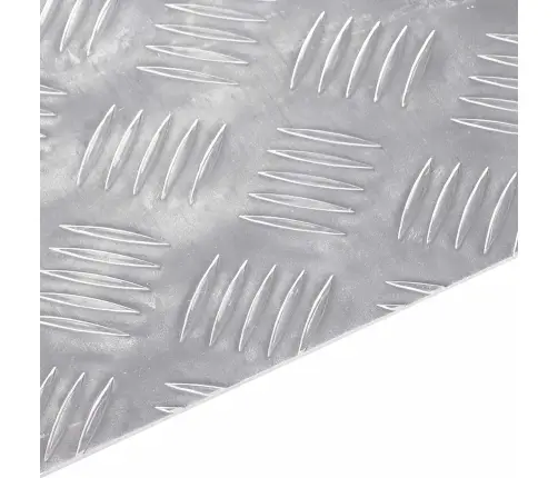 Laiptų Danga Stačiakampio 4 Pcs Sidabro 50 X 40 Cm Aliuminis