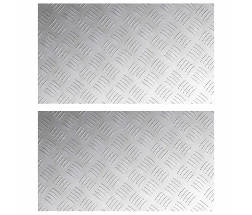 Šachmatiniai Lakštai 2 Pcs Sidabro 70 X 40 Cm Aliuminis