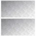 Šaha Plāksnes 2 Pcs Sudraba 80 X 40 Cm Alumīnijs Vidaxl
