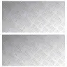 Ruudulised Plaadid 2 Pcs Hõbedane 80 X 40 Cm Alumiinium