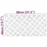 Ruudulised Plaadid 2 Pcs Hõbedane 80 X 40 Cm Alumiinium