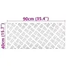 Ruudulised Plaadid 4 Pcs Hõbedane 90 X 40 Cm Alumiinium