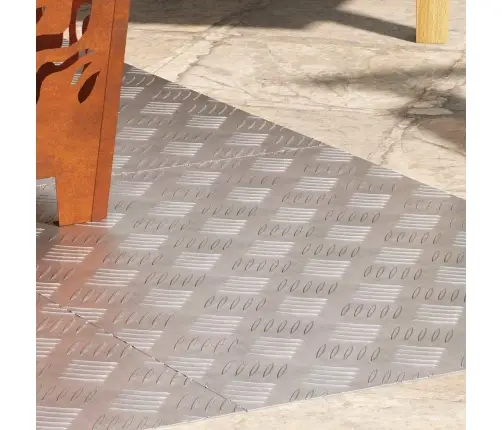 Šachmatiniai Lakštai 4 Pcs Sidabro 70 X 50 Cm Aliuminis Šachmatiniai Lakštai 4 Pcs Sidabro 70 X 50 Cm Aliuminis