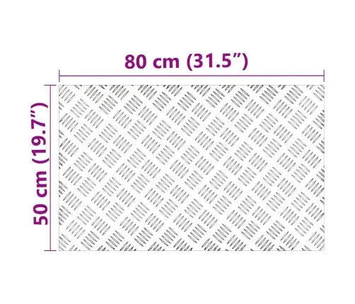 Šaha Plāksnes 2 Pcs Sudraba 80 X 50 Cm Alumīnijs Vidaxl