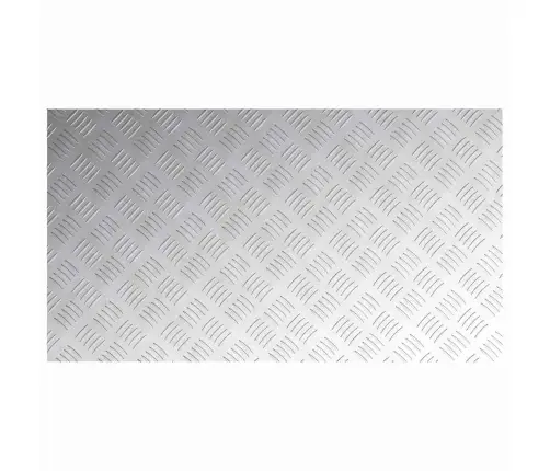 Ruudulised Plaadid 4 Pcs Hõbedane 90 X 50 Cm Alumiinium