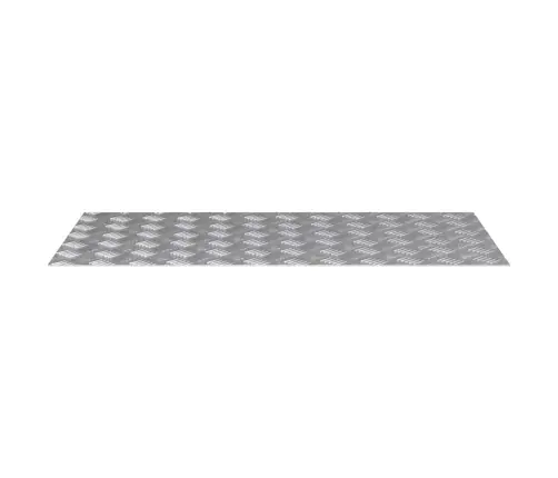 Ruudulised Plaadid 4 Pcs Hõbedane 100 X 50 Cm Alumiinium