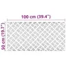 Ruudulised Plaadid 4 Pcs Hõbedane 100 X 50 Cm Alumiinium