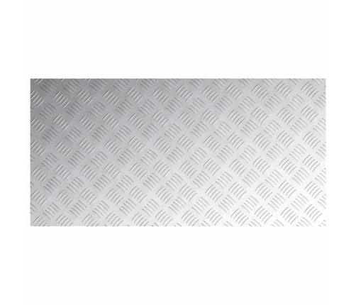 Šaha Plāksnes 4 Pcs Sudraba 100 X 50 Cm Alumīnijs Vidaxl