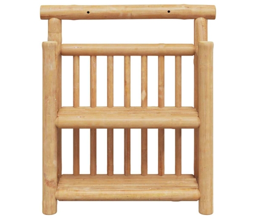 Seinariiul Riiuliga Ladustamisega Pruun 40 X 13 X 44 Cm Bambus