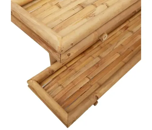 Sienas Plaukts Ar Plauktu Brūna 75 X 26 X 60 Cm Bambuss Vidaxl